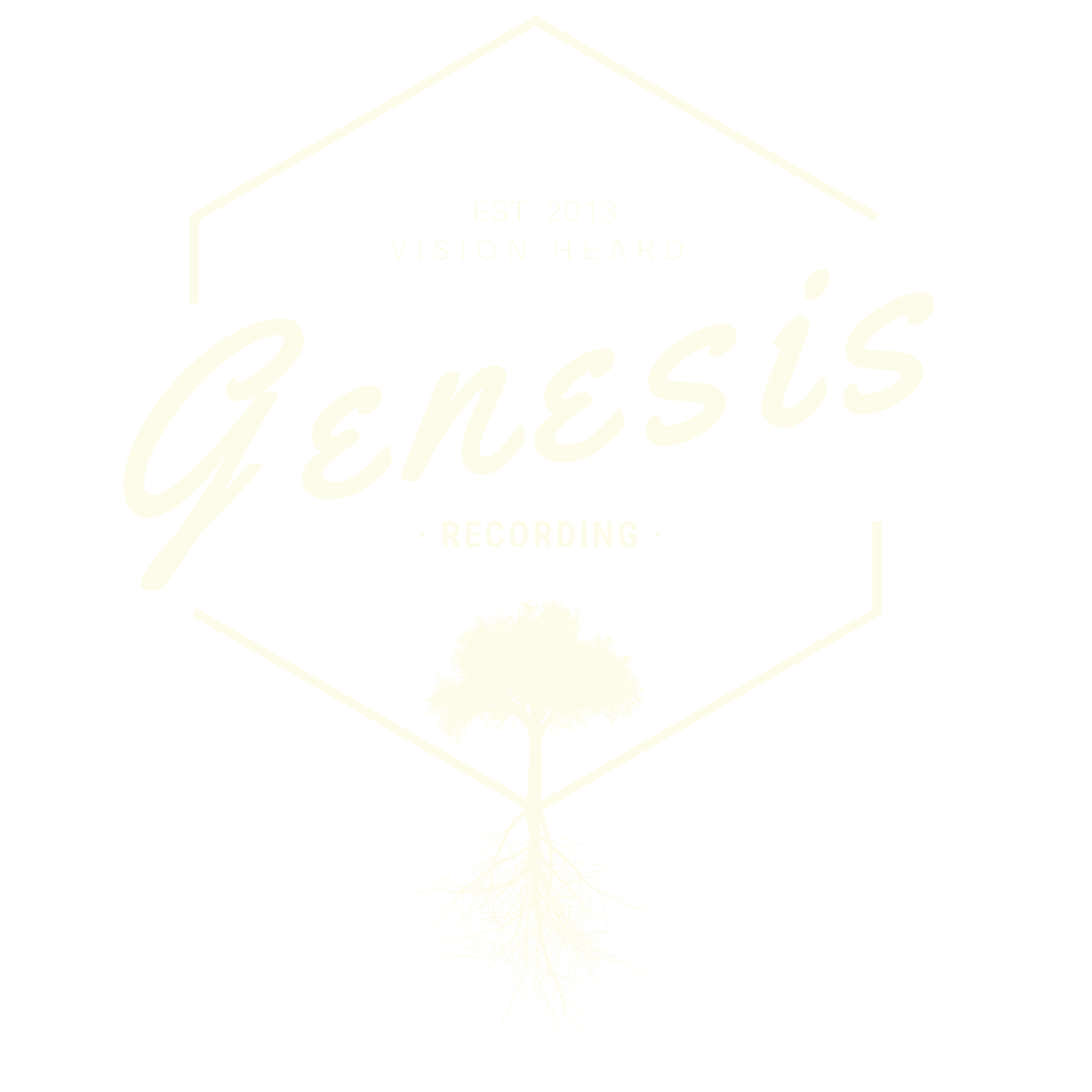 Genesis Recording Logo_Cream Transparent BG